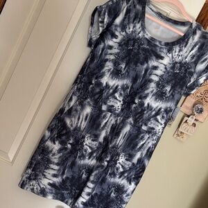 GAIAM Blue Tie-Dye Dress nwt